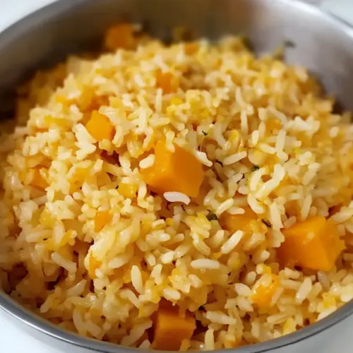 Pumpkin Rice with Coconut Milk