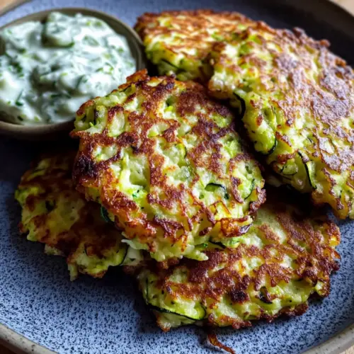 Zucchini Cottage Cheese Fritters