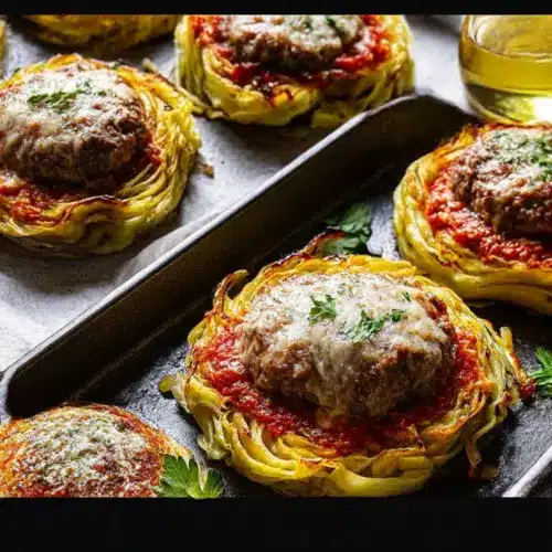 Oven-Baked Cabbage Burgers