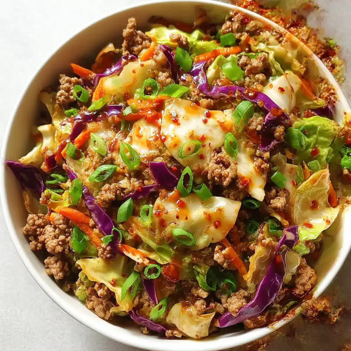 QUICK EGG ROLL IN A BOWL