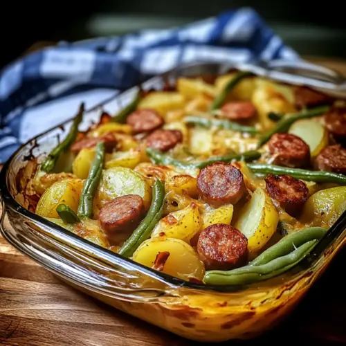 Sausage Green Bean Potato Casserole