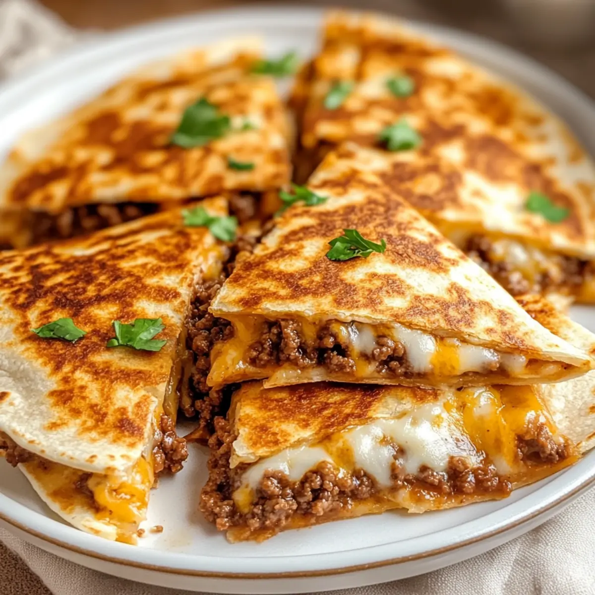 Ground Beef Quesadillas