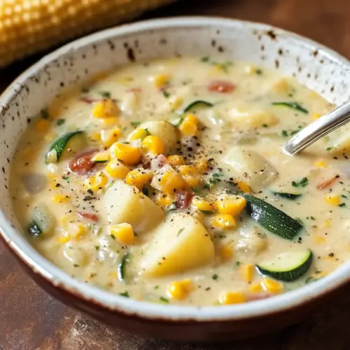 Summer Corn and Zucchini Chowder